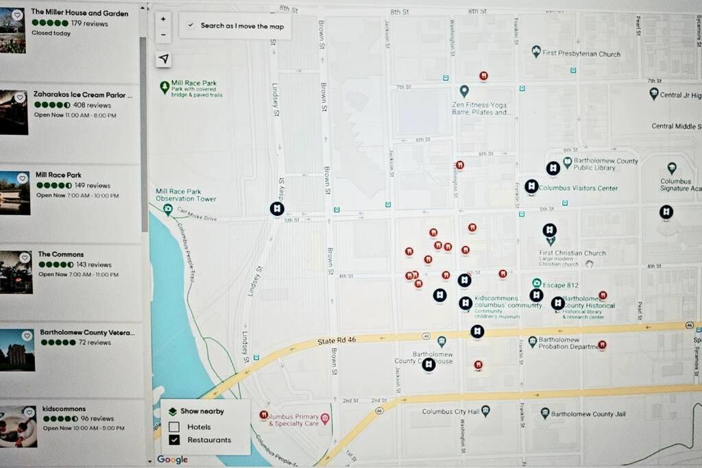 Downtown Getaway, Historic & Peaceful, Free Bikes Apartment Columbus